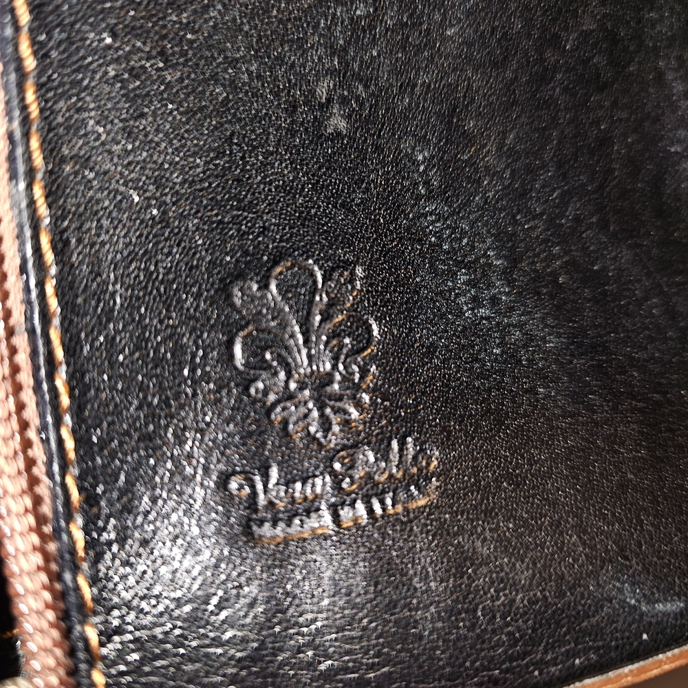 Vera Pelle" Italian leather crossbody bag - Picture 7 of 7